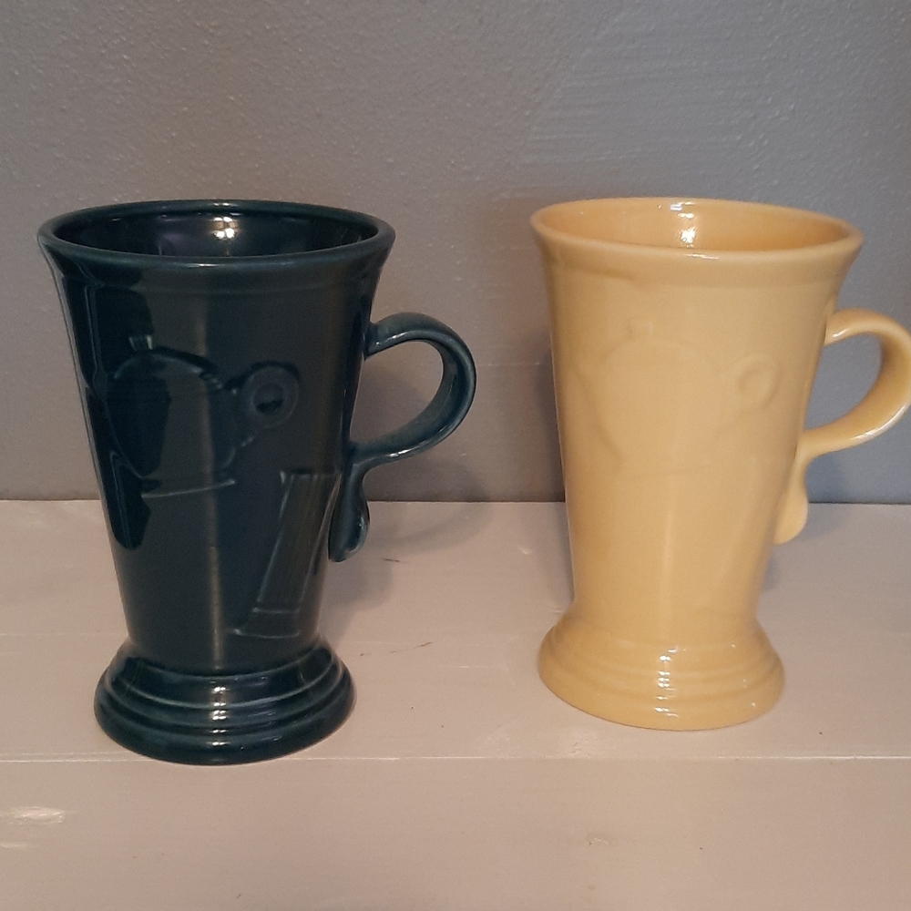 Set of two Fiesta Pedestal Mugs
